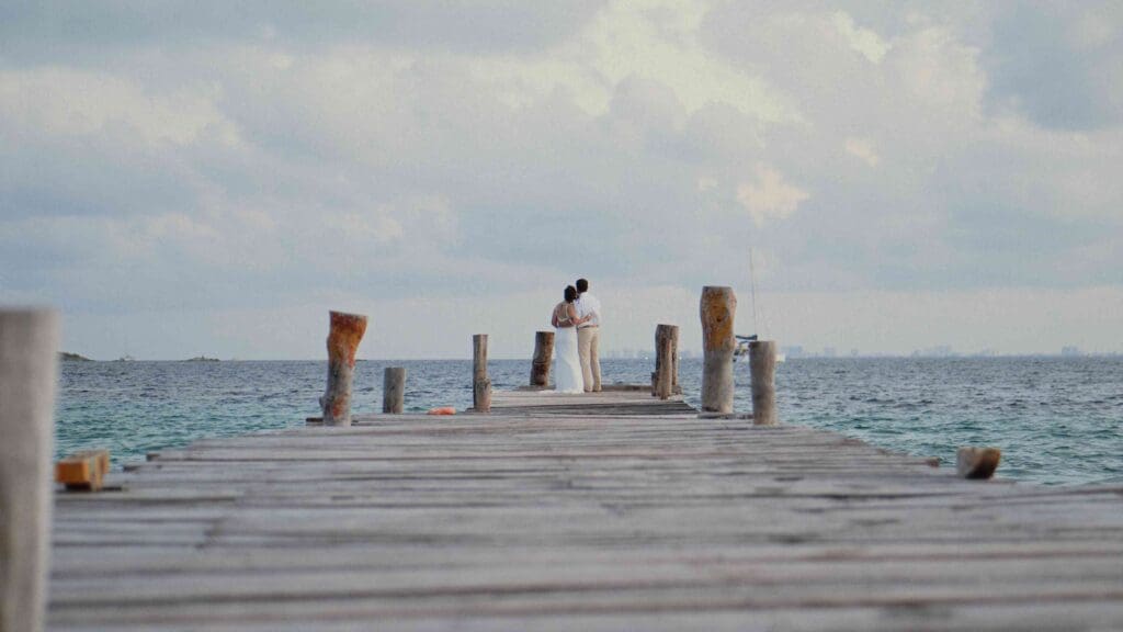 Private moment in an authentic destination wedding film